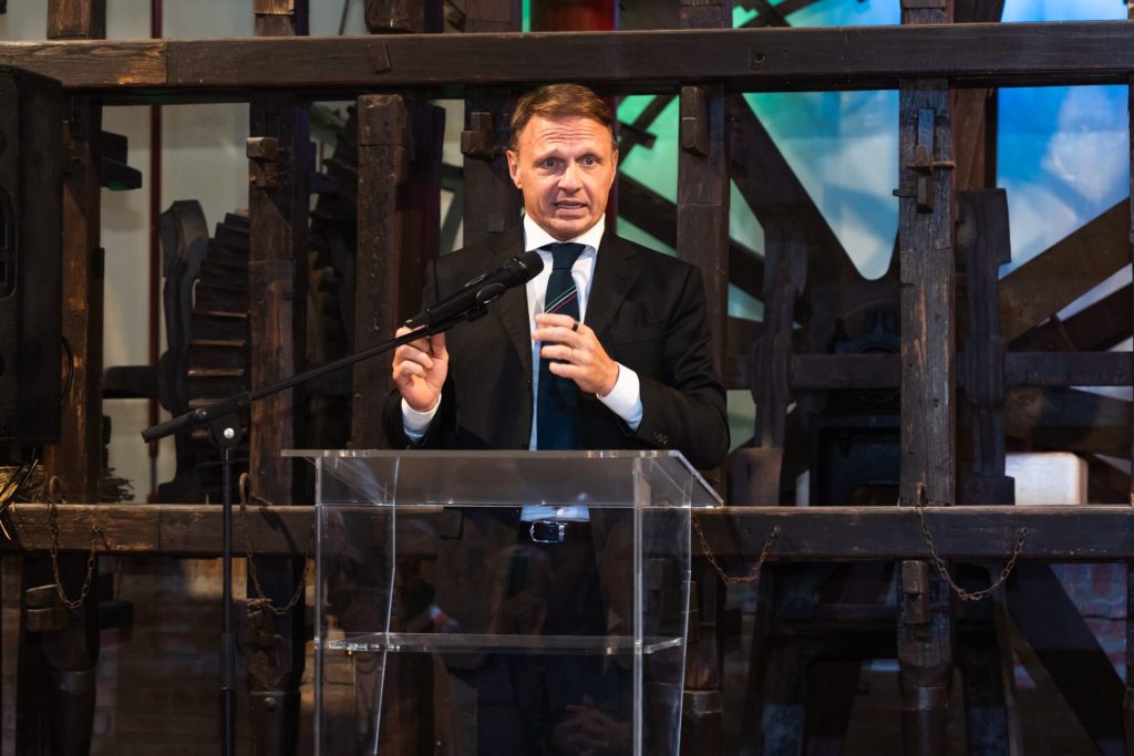 Il Ministro Francesco Lollobrigida durante l'intervento a Taste of Earth